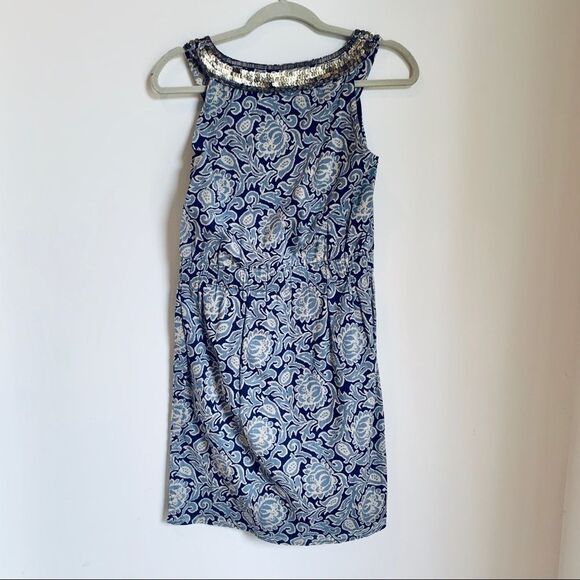 LOFT embellished neckline DRESS - Picture 2 of 6